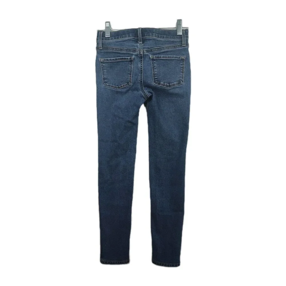 Old Navy High-Rise Rockstar Jeggings, girls size 8, medium wash‎ blue VGC